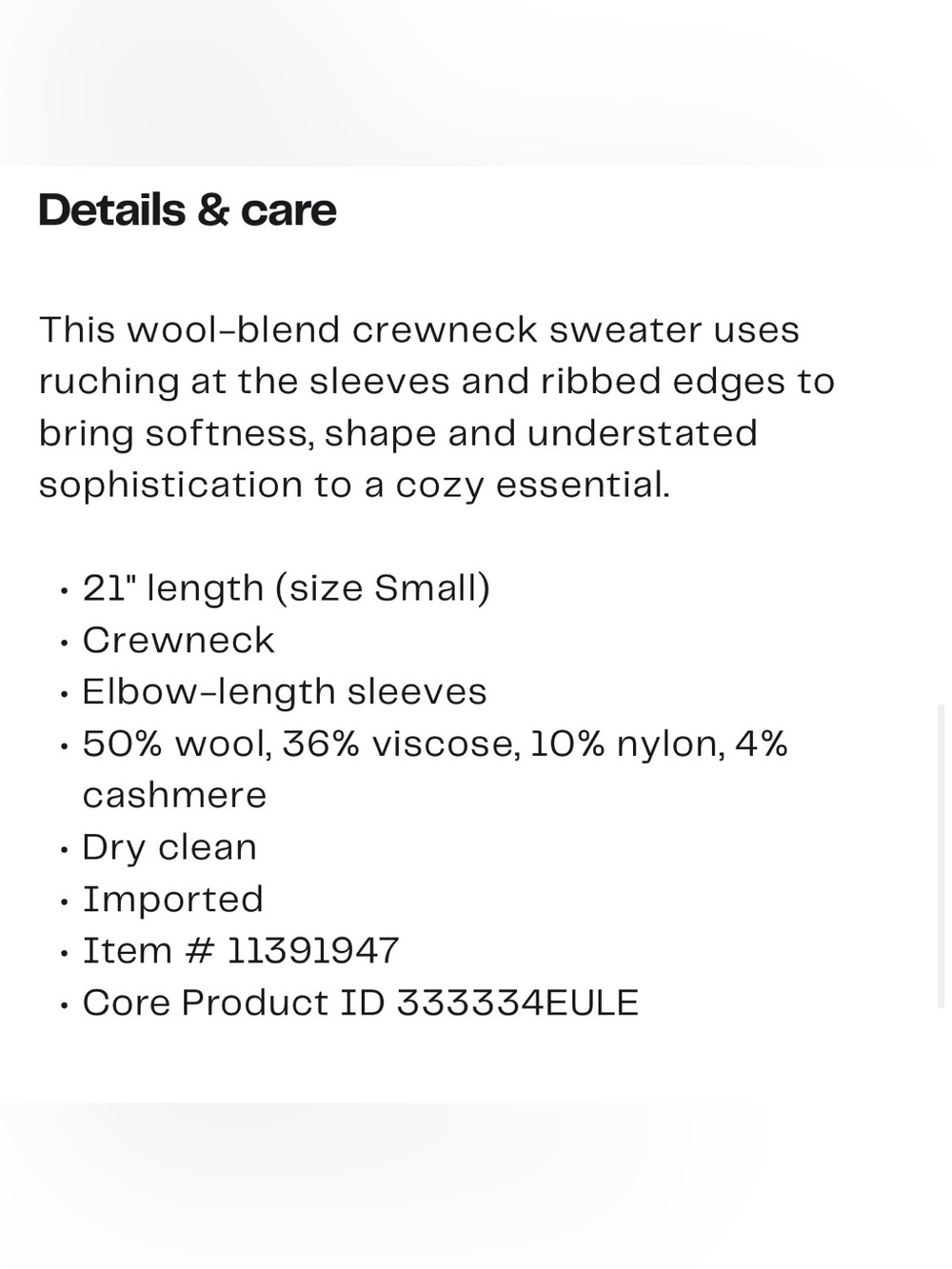 Frame the Frankie wool blend crew neck sweater - Picture 9 of 9